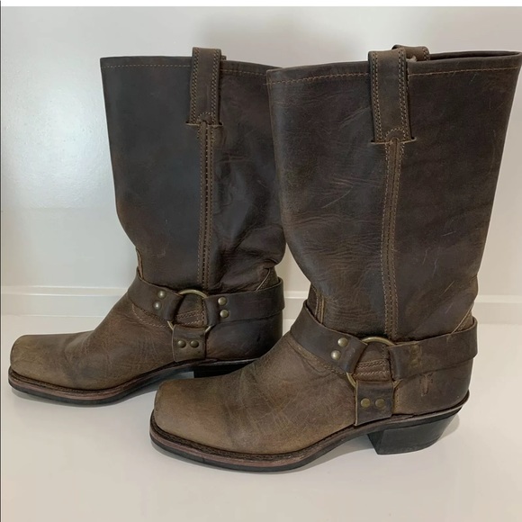 Frye Harness 12R Oiled Leather Boots - Picture 5 of 12